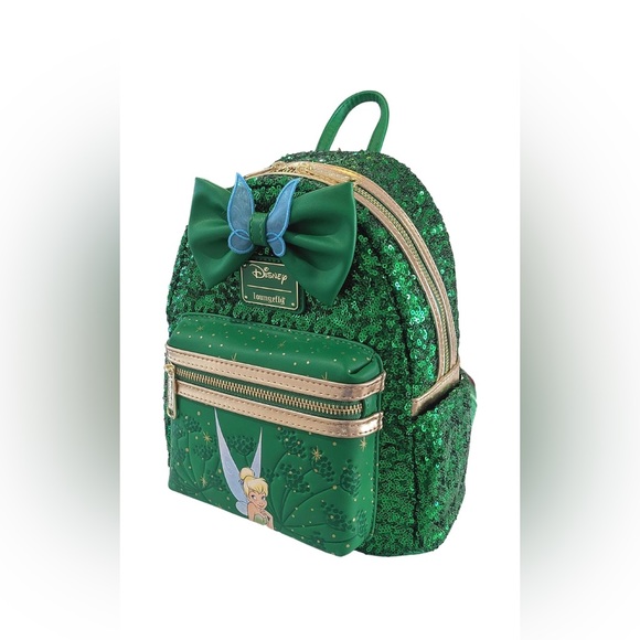 ❤️ HOST PICK ❤️ Tinkerbell Green Sequin Mini Double Strap Shoulder Bag - Picture 5 of 11